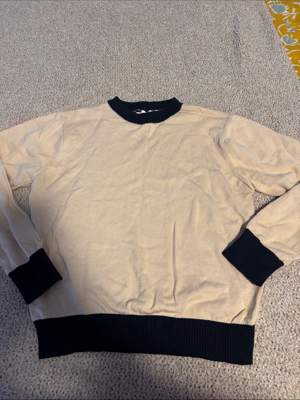 Olive Juice Girls Sweater Kids Navy Tan